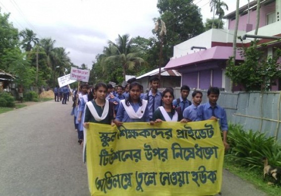 Belonia: Students hit the streets, demanding to legitimize the private tuition